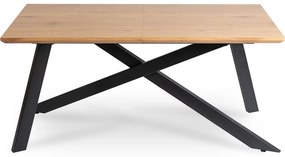 JAKS Rozkladací stôl Hamilton 160-200 cm zlatý dub