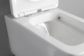Sapho Sapho, PORTO závesná WC misa, Rimless, 36x52 cm, biela