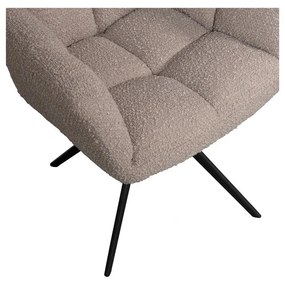 Béžové čalúnené jedálenské kreslo Vinny – WOOOD