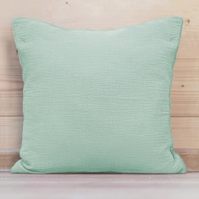 Biante Mušelínová obliečka na vankúš MSN-020 Pastelovo šalviová 45 x 45 cm