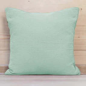 Biante Mušelínová obliečka na vankúš MSN-020 Pastelovo šalviová 60 x 60 cm
