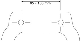 Biele WC sedadlo s jednoduchým zatváraním Wenko Rieti, 44,5 x 37 cm