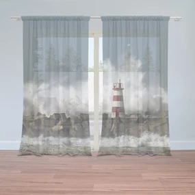 Sablio Záclony Maják vo vlnách: 2ks 150x250cm
