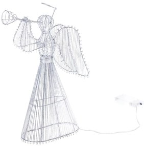 Biela svetelná dekorácia na baterky Angel – Dakls