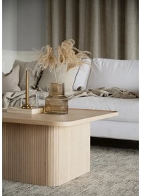 Prírodný odkladací stolík z dubového dreva Rowico Sullivan, 60 x 60 cm