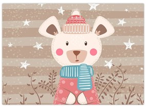 Sklenený obraz - Medvedica (70x50 cm)