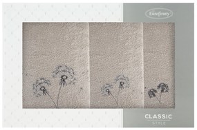 FROTÉ UTERÁK MOLI3 SADA 1KS 30X50 CM, 1KS 50X90 CM, 1KS 70X140 CM BÉŽOVÁ