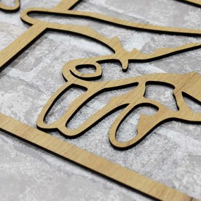 DUBLEZ | Drevený obraz na stenu - Stvorenie Adama