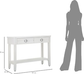 Konzolový stolík Shine 110 cm biely