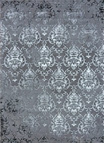 Koberec Elite 23282 GREY – sivý obdĺžnikový koberec so vzorom Rozmer: 60x100 cm