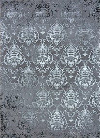 Koberec Elite 23282 GREY – sivý obdĺžnikový koberec so vzorom Rozmer: 60x100 cm