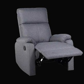 LuxuryForm DESIGN Televízne kreslo CARLOS s polohovaním - šedé