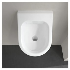 Villeroy & Boch ARCHITECTURA - Odsávací pisoár, 355x385 mm, s cieľovým objektom, prívod vody skrytý, biela alpin 55740501