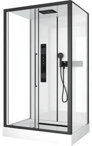 Sprchový box Aurlane Urban 2 115 x 90 x 215 cm čierny