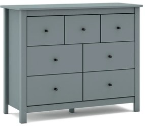 Komoda sivozelená z borovicového dreva 110x80x40 cm Misti – Marckeric