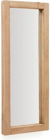 Nástenné zrkadlo s dreveným rámom 50x120 cm Maden – Kave Home