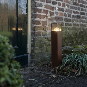 Priemyselná vonkajšia stojaca lampa hrdzavohnedá 50 cm IP44 - Denmark