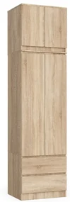 Skriňa s nadstavcom S 60 cm 2D 2SZ CLP dub sonoma