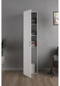 Biela šatníková skriňa 39x175 cm Space – Tvilum
