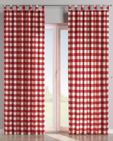 Záves na pútkach farba produktu červená látka vzorované