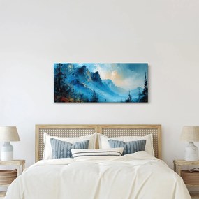 Obraz - Maľba hôr (120x50 cm)