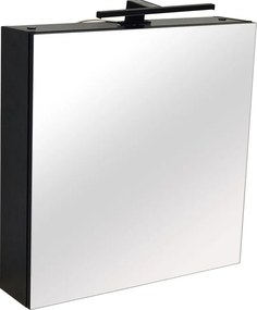 Comodo Zrkadlová skrinka Amata B 60 ZS LED-B s osvetlením Any LED 30 B, čierna