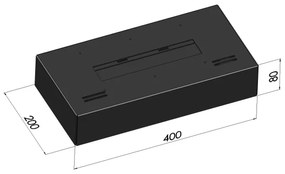 InFire - BIO krb 8x40 cm 3kW čierna