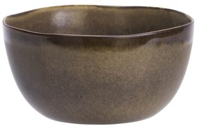 MADAM STOLTZ Kameninová miska Brown Ø 18 cm