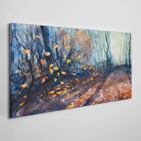 Obraz canvas Abstrakcie lesné listy