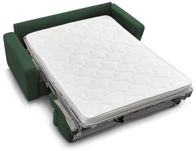 Tmavozelená menčestrová rozkladacia pohovka 195 cm Monaco – Bobochic Paris