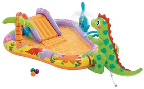 Intex Detský nafukovací bazén s vodným ihriskom 201x157x69 cm Dinosaurus - INTEX 56139