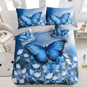 Obliečky BUTTY BLUE 3-dielna sada 140x200 cm