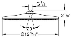 GROHE 26569000 - Hlavová sprcha RAINSHOWER 310 mm, lesklý chróm