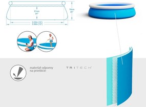 Nafukovací bazén POOL 366x76cm Bestway 57274