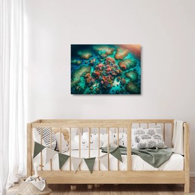 Sklenený obraz - Pohľad na more (70x50 cm)