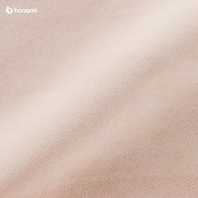 Béžová zamatová dvojlôžková posteľ Mazzini Beds Juniper, 160 x 200 cm