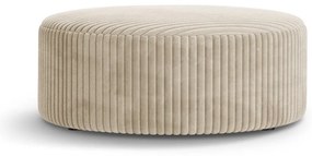 Béžový menčestrový taburet Dia – Micadoni