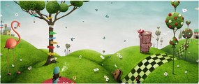 Obraz podivuhodnej krajiny (120x50 cm)