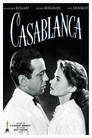 Umelecká tlač Casablanca (Vintage Cinema / Retro Theatre Poster), (26.7 x 40 cm)