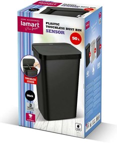 Lamart LT8110 Bezdotykový koš Sensor 50 l, čierna