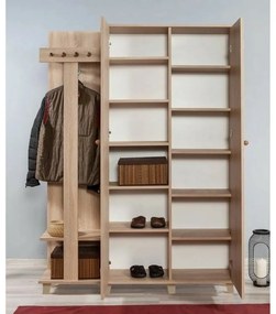 Vešiak so skriňou Garmanto Sonoma Oak Double