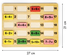 EcoToys Drevené vzdelávacie kocky - Matematika