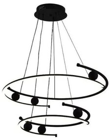 LED Stmievateľný luster na lanku LED/80W/230V 3000-6500K + diaľkové ovládanie