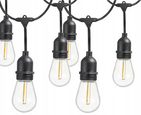 Verk 12300 LED Vonkajšia dekoračná reťaz girlanda 15 žiaroviek, IP44, 15 m