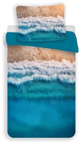 3D obliečky z mikrovlákna PARADISE BEACH, modré Rozmer obliečky: 70 x 90 cm | 140 x 200 cm