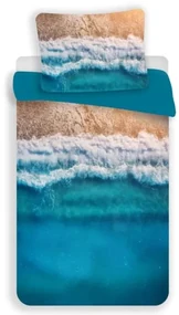 3D obliečky z mikrovlákna PARADISE BEACH, modré Rozmer obliečky: 70 x 90 cm | 140 x 200 cm