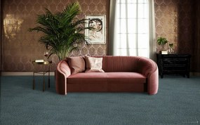 ITC, Koberec metráž Velveti 6973, na mieru, šíře 4m, modrá, twinback (filc+juta), obchodné priestory