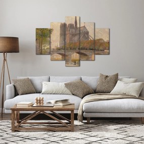 Obraz - Robert William Vonnoh, Notre Dame de Paris, reprodukcia (150x105 cm)