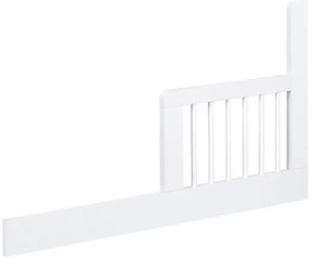 Biela zábrana do postieľky TULCO 60 x 120 cm