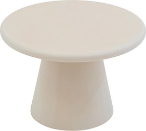 Kruhový konferenčný stolík Clav 60 cm - béžový